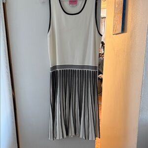 Kate Spade Black and White Midi Dress